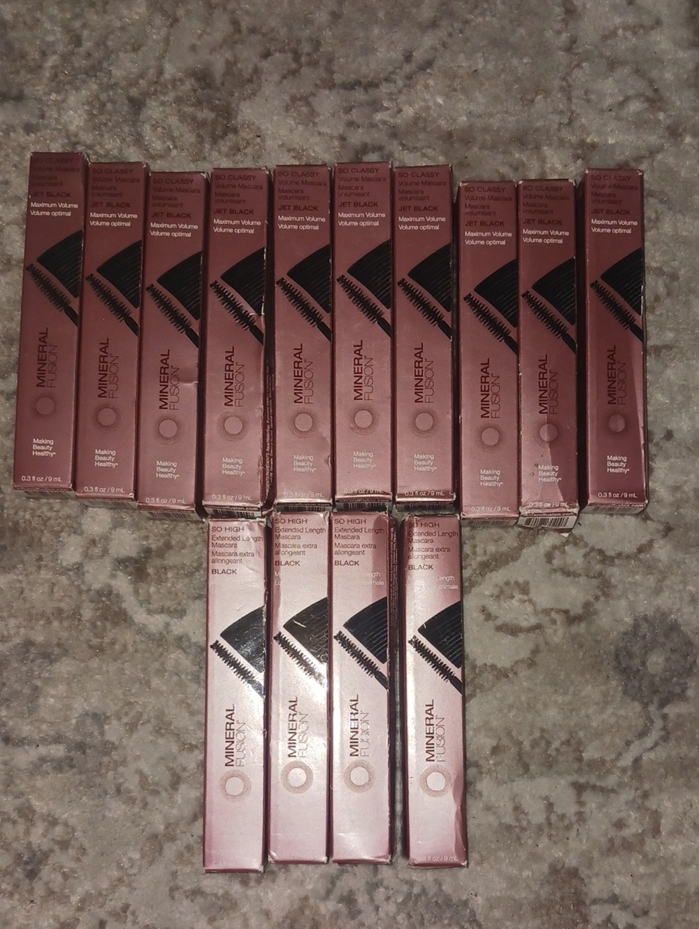 Mineral Fusion Mascaras in Rose Metallic Packaging - Black